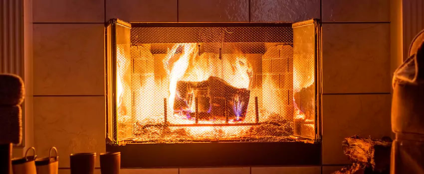 Mendota Hearth Landscape Fireplace Installation in Kerrville, Texas