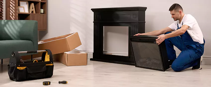Old Rusted Metal Fireplace Repair And Replacement in Kerrville, TX